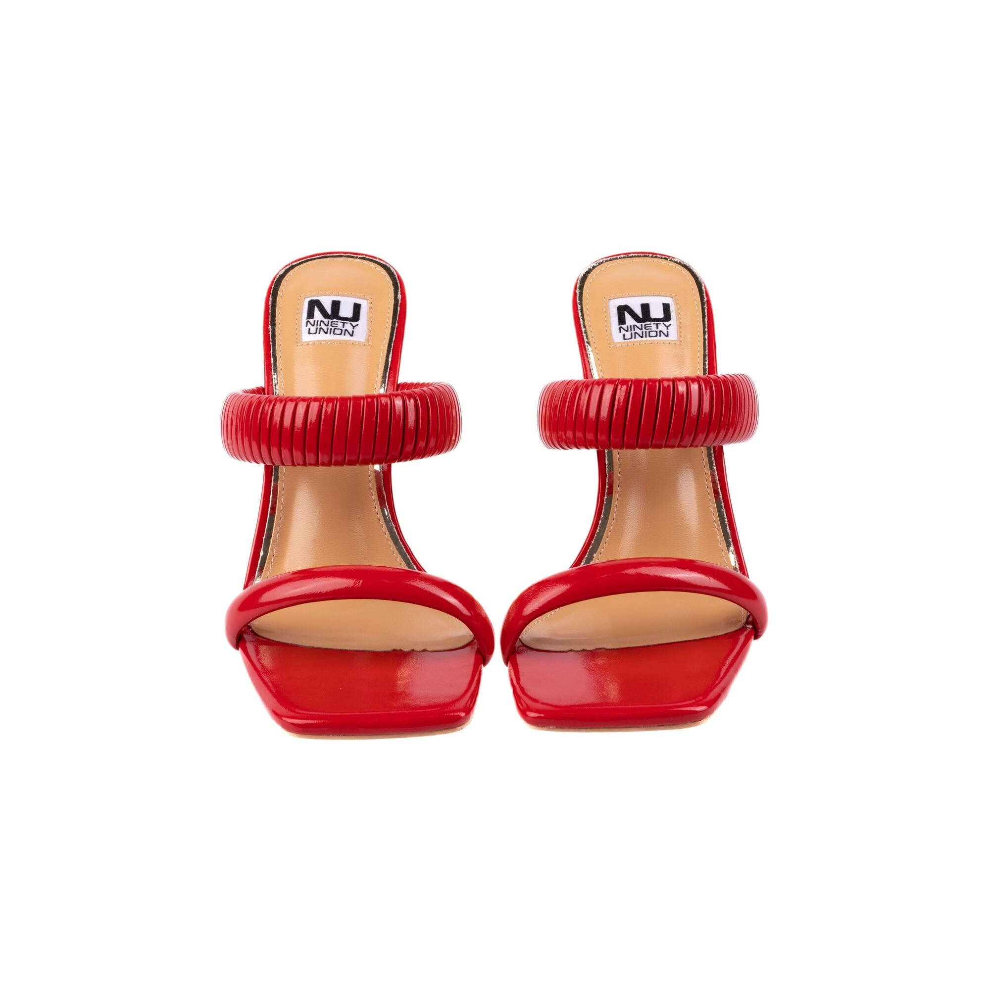 LADY COUTURE – Engroshandel Højhælede sko - Dame – Ninety Union RADDLE metalhæl plisseret tobåndsglide20