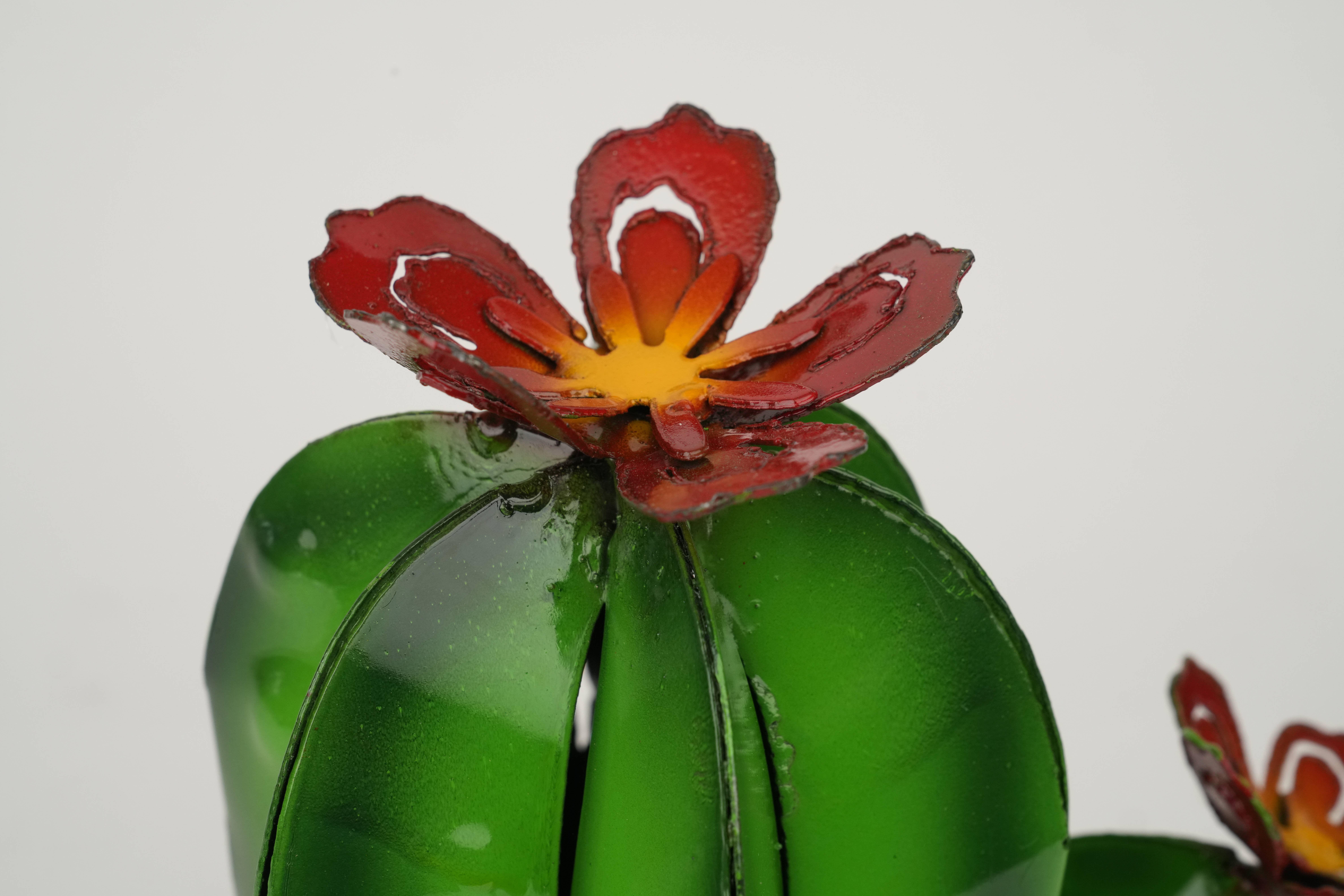 My Amigos Imports – Ornamento/decoração ao ar livre por atacado – Arte de Jardim em Metal Cacto Sahuaro Verde - Três Tamanhos - Verde - PROMOÇÃO5