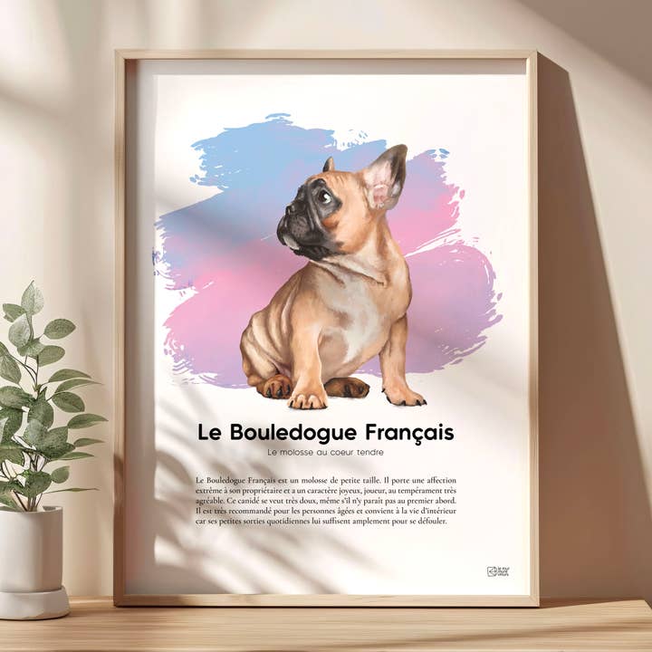 French Bulldog Poster〚Limited Edition & Certified〛 for wholesale by le murmure des murs