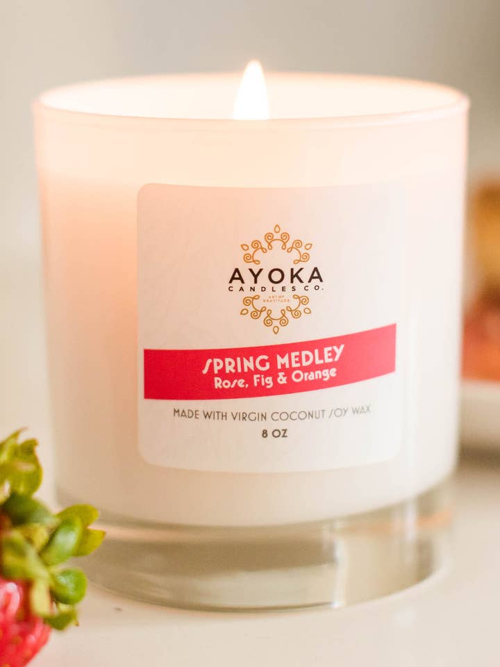 Bougie Spring Medley de 8 oz pour la vente par Ayoka Essentials