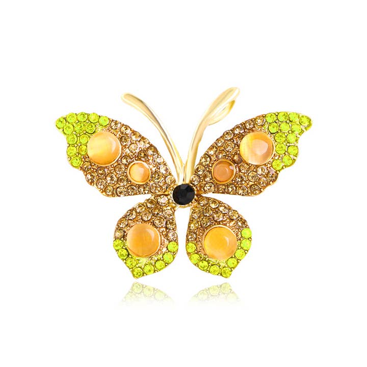 Tourtiwi - Wholesale Brooch - Rhinestone Butterfly Brooch Pin Corsage6