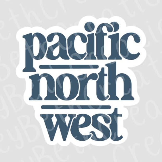 Pacific Northwest Sticker | Waterproof Sticker for wholesale by CarleyBethCreations