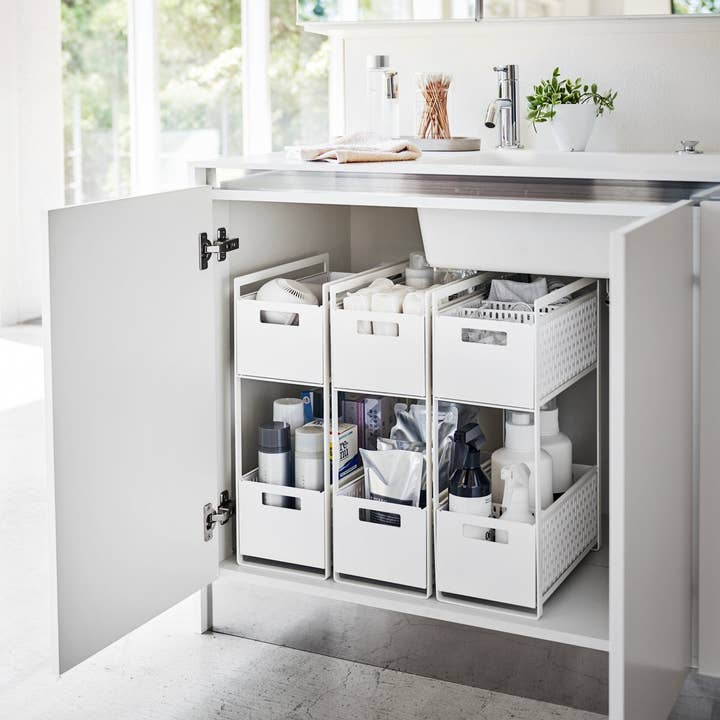 Yamazaki Home - Wholesale Kitchen Storage/Organizer - Two-Tier Cabinet Storage Basket