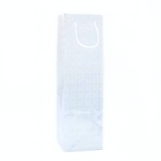 Inca UK - Wholesale Gift Bag - 34x10x9cm. Silver Holographic Bottle Bag1