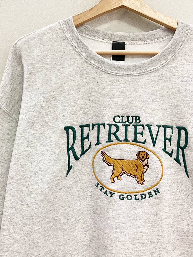 Sweat-shirt brodé Retriever Club pour la vente par Sweet Claire