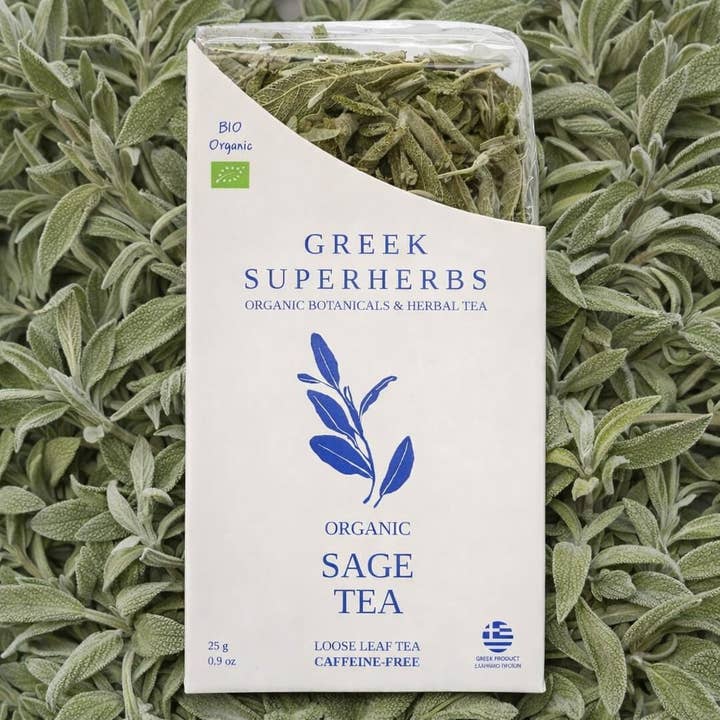 Greek Sage (Ikaria, Blue Zone) for wholesale by Greek Superherbs