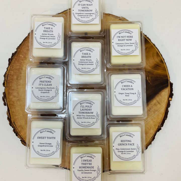 Ro's Candles – wholesale Wax melt – Wax Melt | 100% Soy Wax | Fragrance & Essential Oils