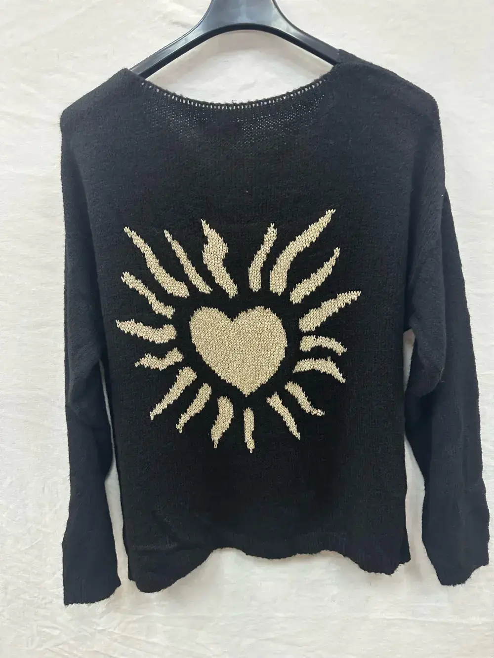 Mimi & Gogo - Vendita all'ingrosso Maglione tricot - Donna - Maglia A Motivi Soleggiata Sul Retro @35669_PulSoleil3