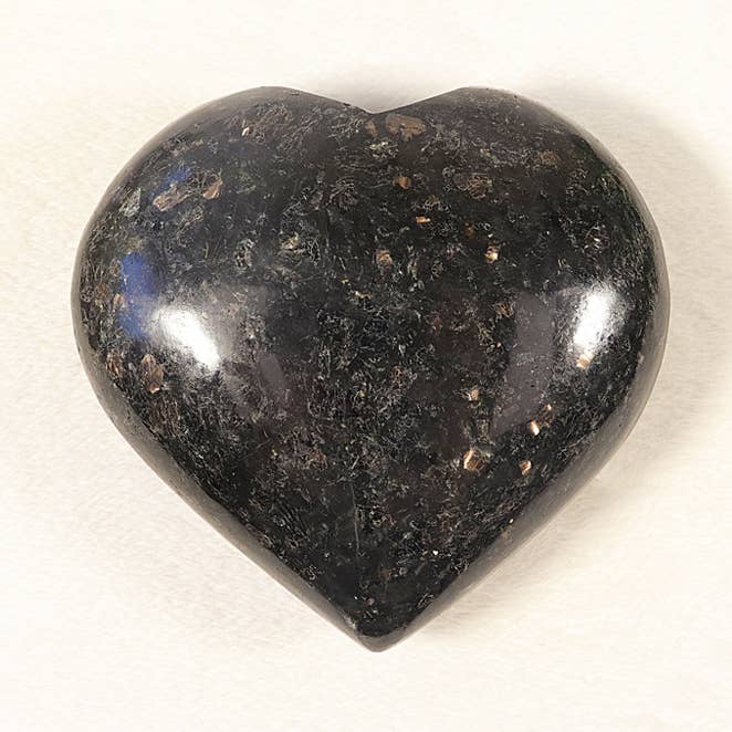 Nuummite Heart - Nummite Crystal for wholesale by Natures Artifacts Inc