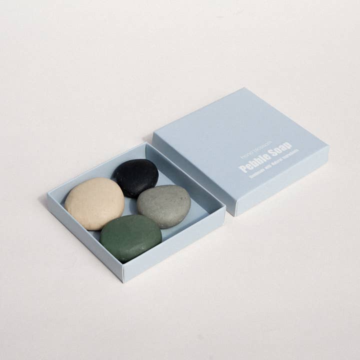 Hana Blossom – wholesale Bar Soap – Assorted 4 Handmade Pebble Soaps4