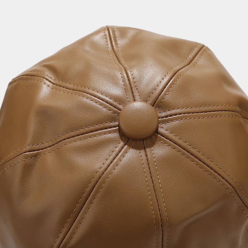 MKS America - Wholesale Newsboy/Schoolboy Hat - Unisex - Retro PU Newsboy Cap with British Street Style9