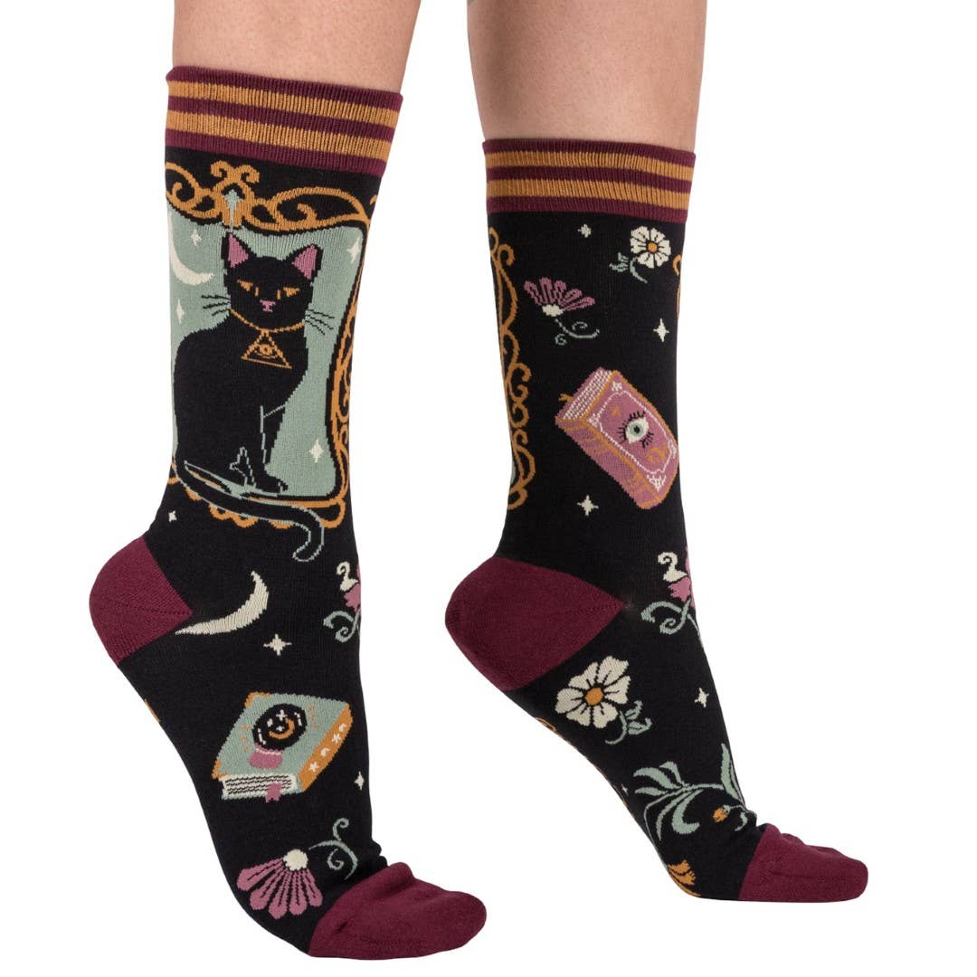 FootClothes LLC - Wholesale Socks - Women's - Duchess Shadowfloof's Mew World Order Crew Socks7
