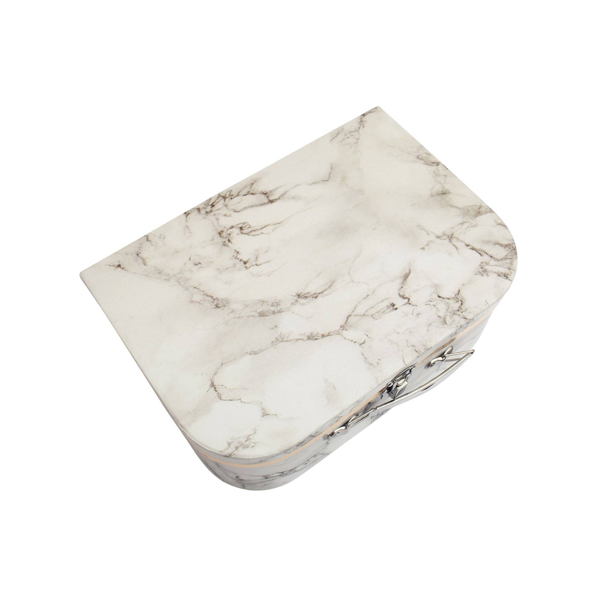 Emartbuy - Wholesale Gift box - Elegant White Marble Suitcase Style Gift Boxes - Set of 31