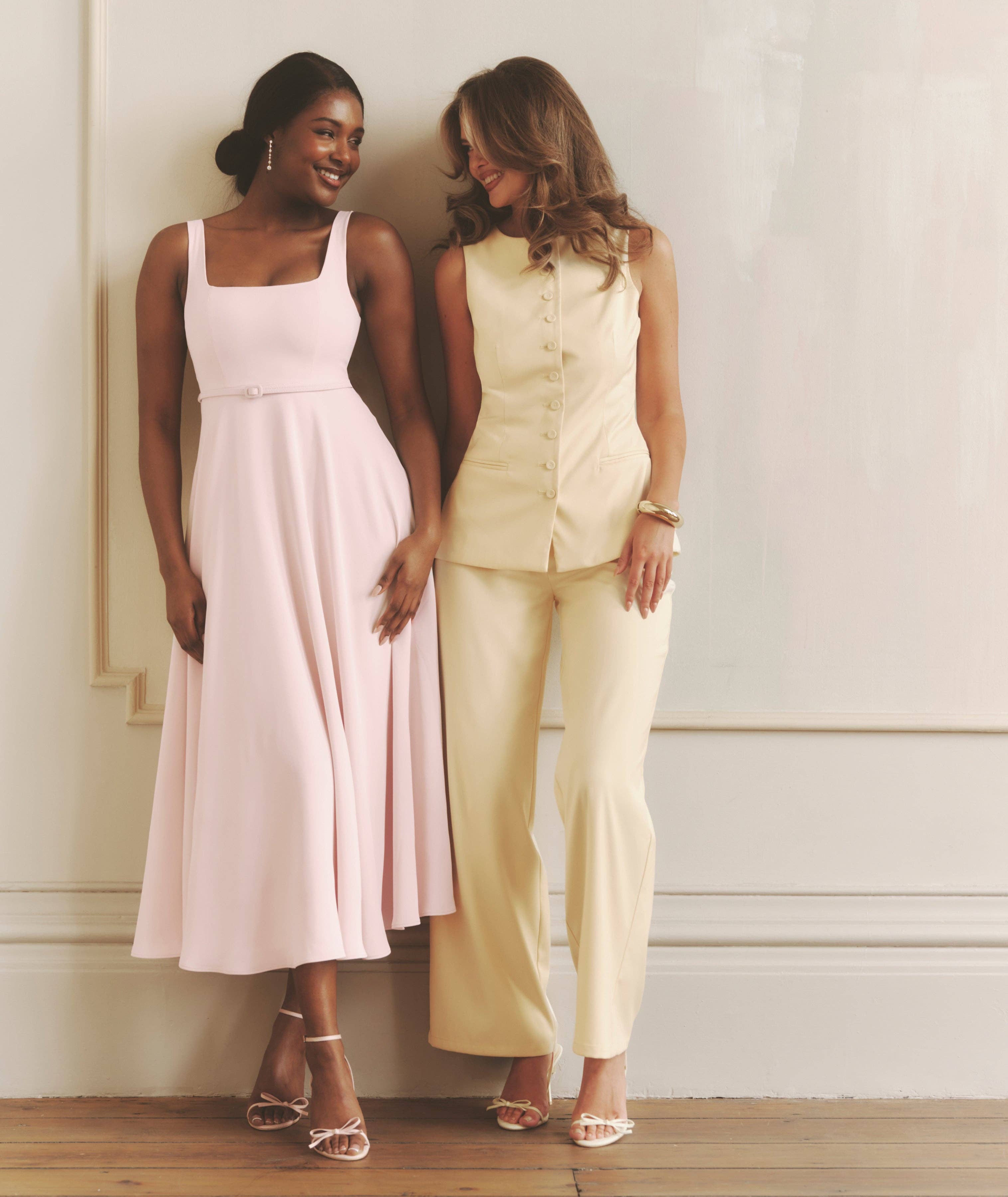 Six Stories – wholesale Suit vest – Women′s – Button Through Tailored Waistcoat - Lemon6