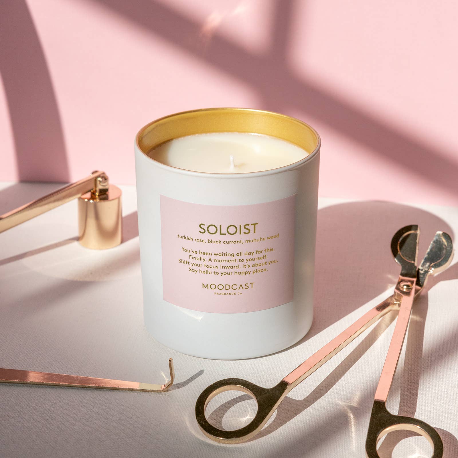 Moodcast Fragrance Co. - Wholesale Jar/Filled Candle - Coconut Wax Candle - Persona - Soloist - 8 oz Glass Jar4