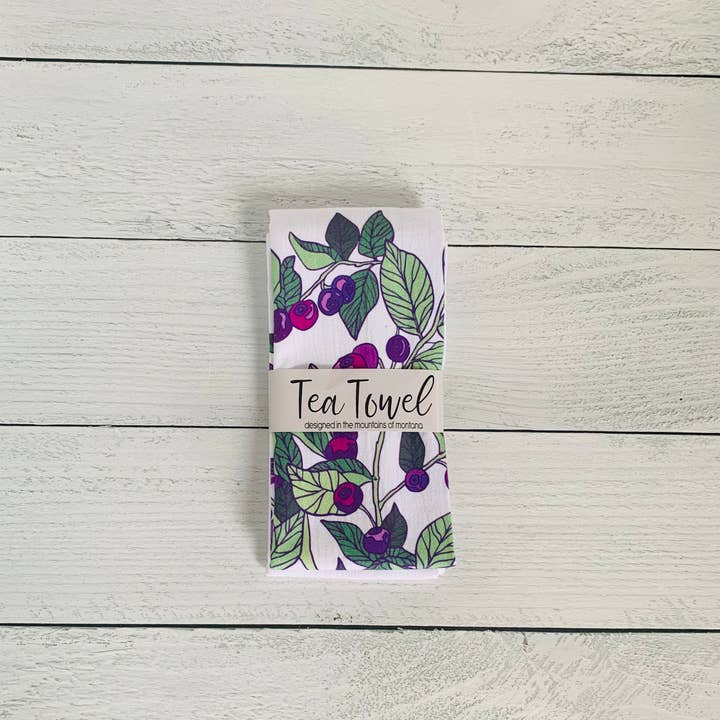 Corvidae drawings & designs – wholesale Tea towel – Huckleberry Tea Towel3