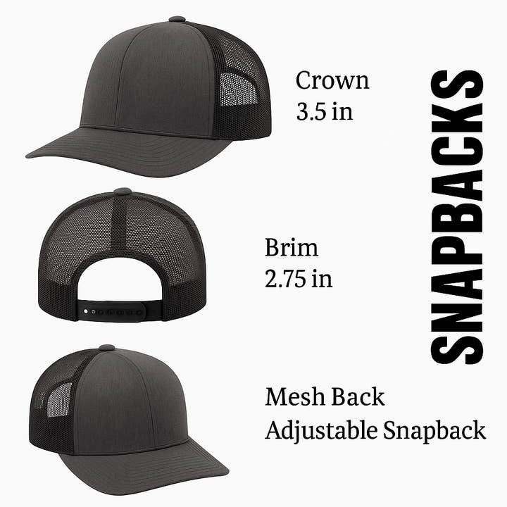 PNW Apparel - Wholesale Trucker Hat - Unisex - Smokey The Bear Hat - Trucker Snapback Mesh Back11