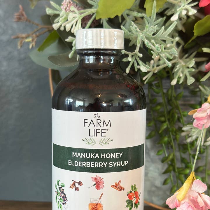 Top Ten - Manuka Honey Elderberry Syrup for wholesale by The Farm Life