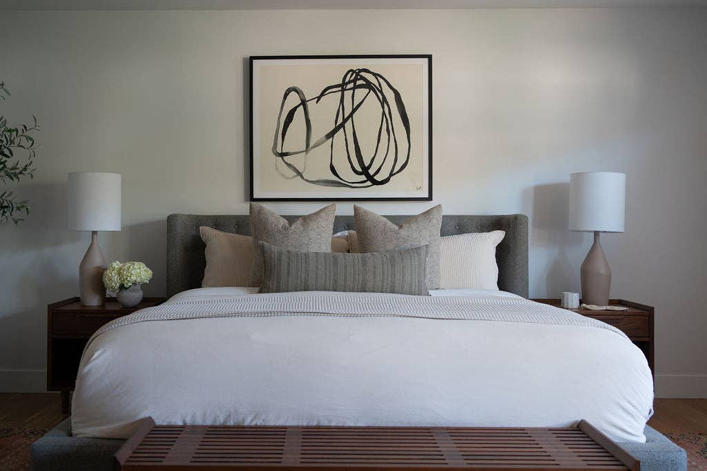 Linen & James - Vendita all'ingrosso Fodera cuscino decorativo - Davis | Fodera per cuscino a righe intrecciate color oliva7