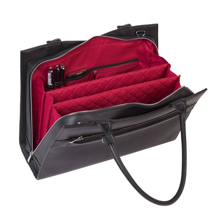 Socha - Venta al por mayor Bolsa de portátil - Mujer - Bolsa para ordenador portátil/bolsa de negocios para mujer - negro recto de 15 pulgadas12