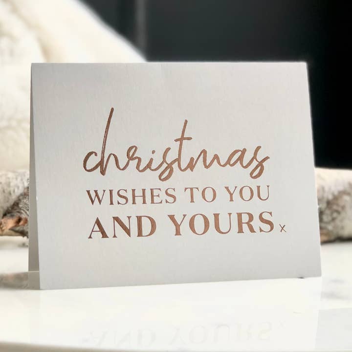 Christmas Wishes to You - Greeting Card for wholesale by Wrinkle & Crease Paper Products