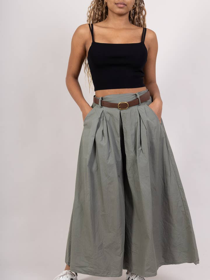 Pépouz' Paris - Wholesale Pants - Women's - Wide pants with belt PPN2527