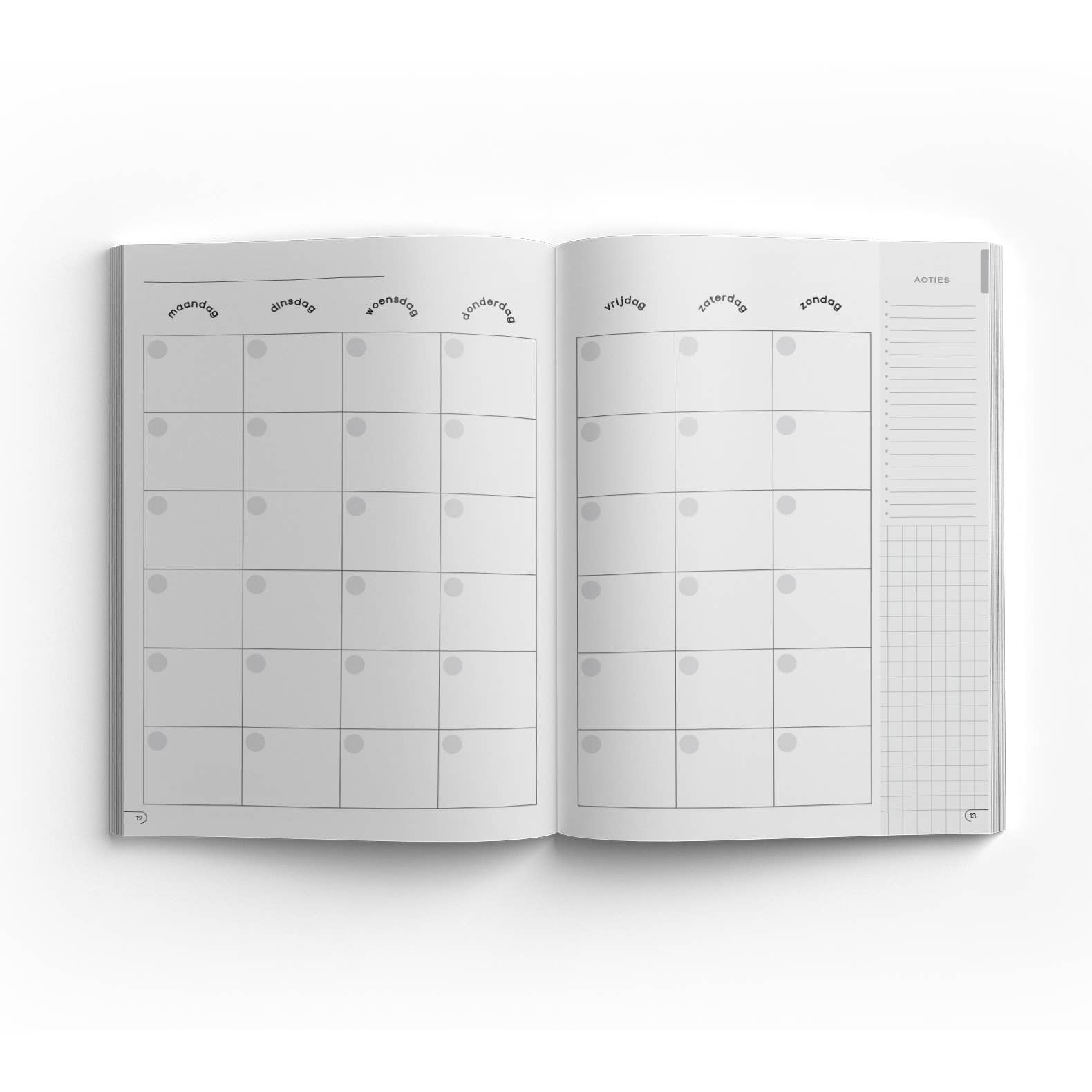 Get Your Flow - Wholesale Planner - Undated planner Crazy Curves Medium6