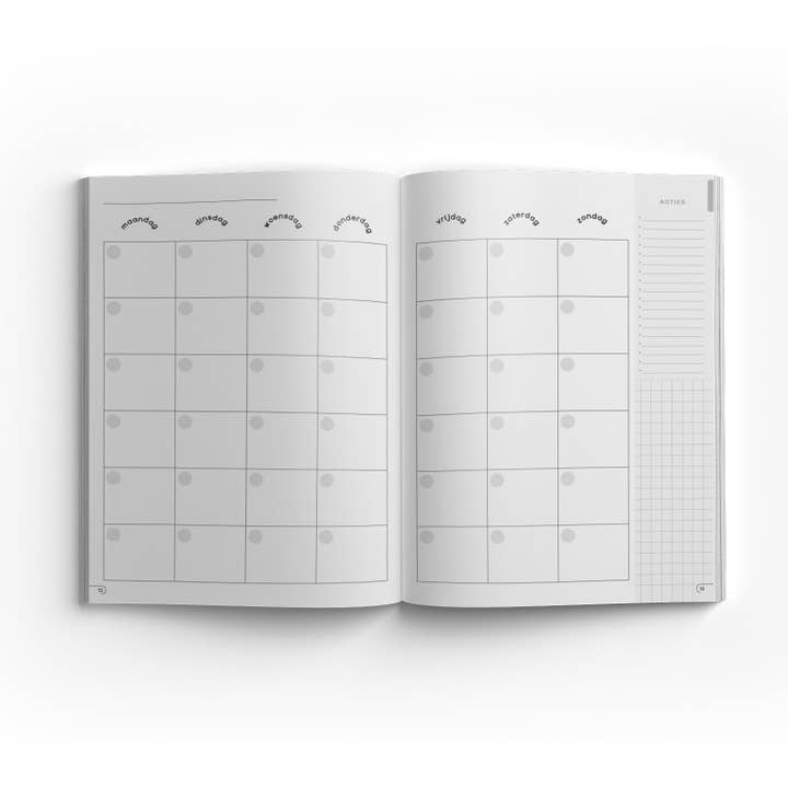 Get Your Flow - Wholesale Planner - Undated planner Crazy Curves Medium6