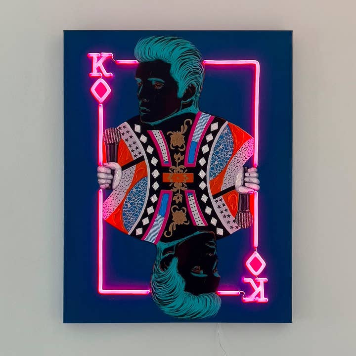 'Elvis' Wall Artwork - LED Neon for wholesale by Locomocean