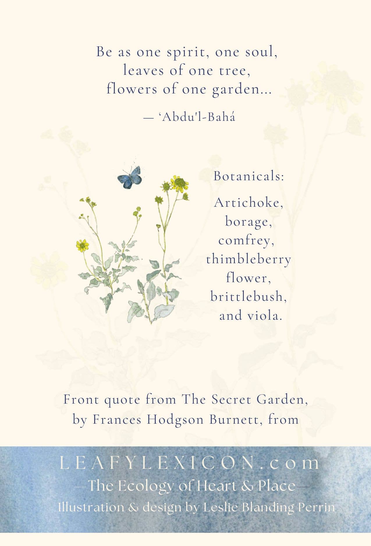 Leafy Lexicon – Großhandel Grußkarten für den Alltag – Grußkarte „Whole World“  1