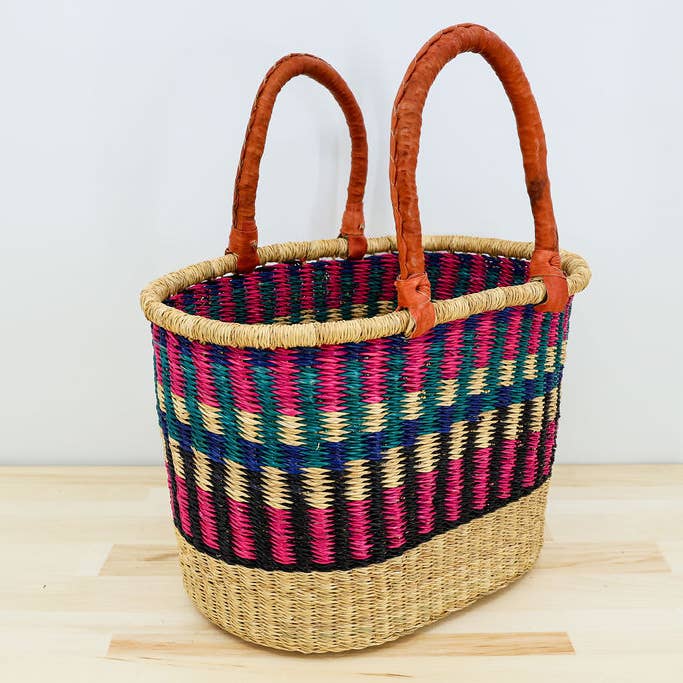 Gitzell FairTrade - Wholesale Basket - Market Basket/ Bolga Basket, oval