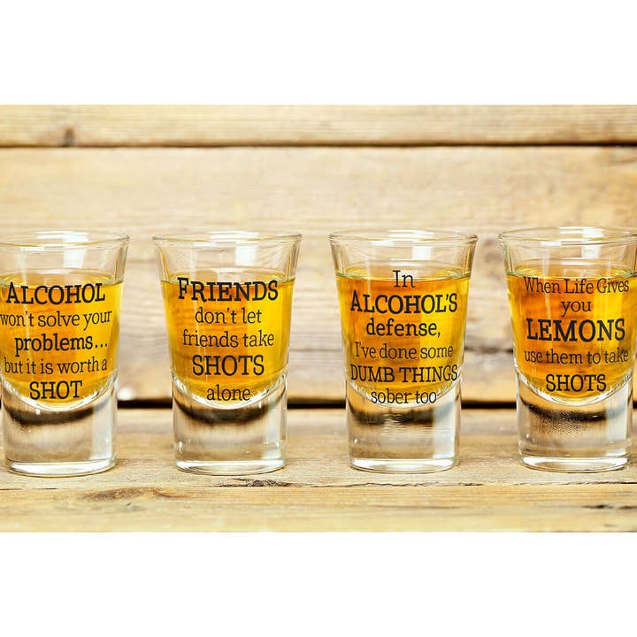 Lillian Rose - Wholesale Shot glass - Tied the Knot Wedding Day Shot Glass Favors Set of 43