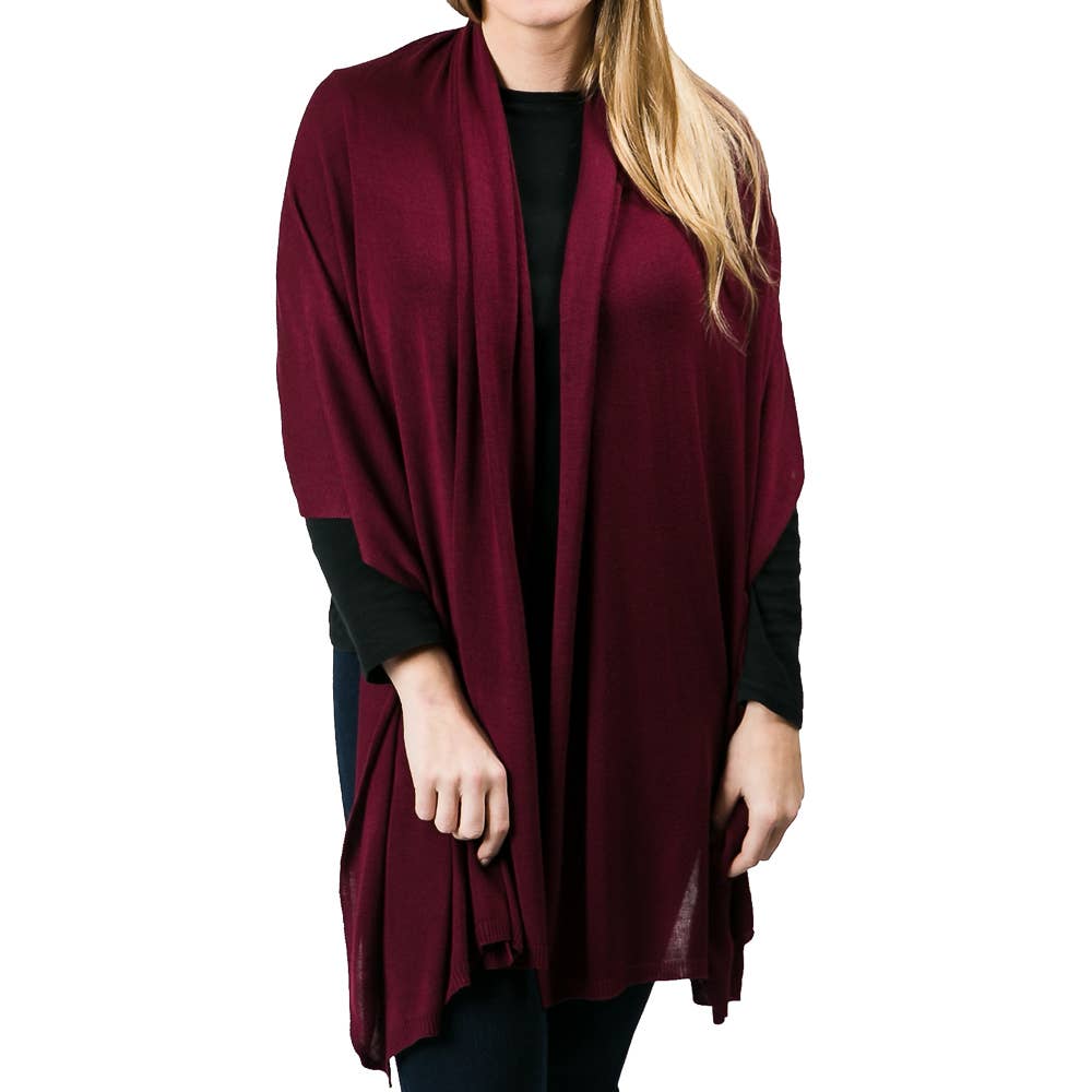 Top It Off - Wholesale Wrap - Women's - Ari Bamboo Shawl - Travel Friendly Chic Layer8
