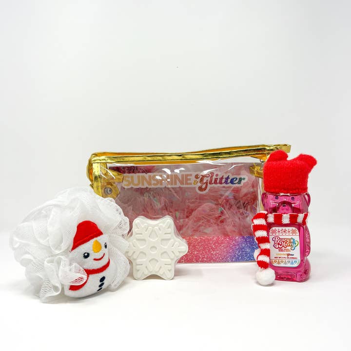 Sunshine & Glitter - Wholesale Bath & Body Set - Beary Merry Holiday Gift Set Snowflake1
