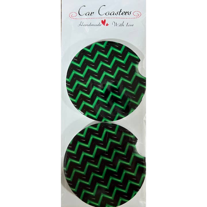 Ceramic car coaster for wholesale by Tipzee Gypzy