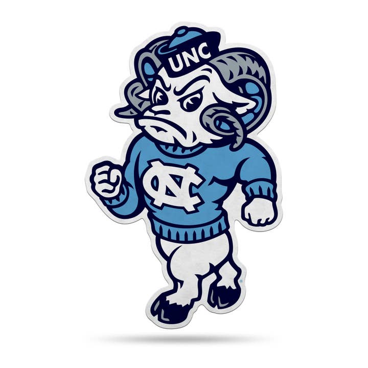 Rico Industries - Wholesale Flag - NCAA North Carolina Tar Heels Mascot Logo Shape Cut Pennant