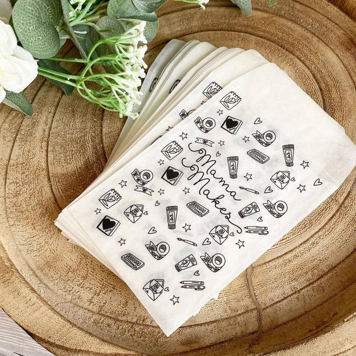 SR Creative Studio - Wholesale Cadeautasje - Bedrukte glassine zakjes voor wax melts, voedsel en zeep2