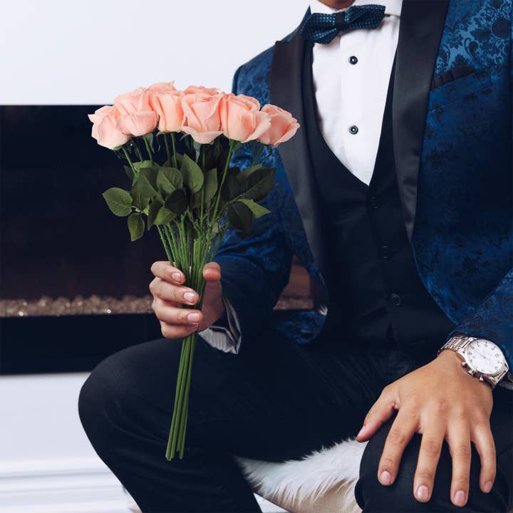 Grand Verde - Wholesale Artificial Flowers - Roses Real-Touch Artificial Flowers 22” Long Stems, 12pcs9