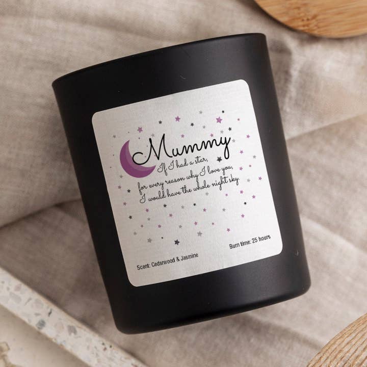 Scented candle for mummy Mum little stars Mother's Day gift for wholesale by Happy Inky