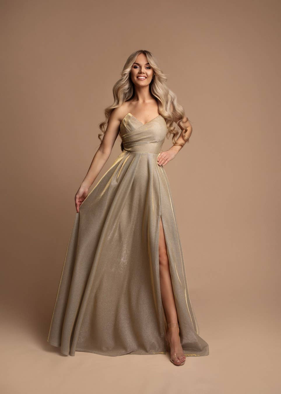 Eva & Lola - Epsilonn - Wholesale Gown - Women's - HM2443 - Elegant strapless long dress0