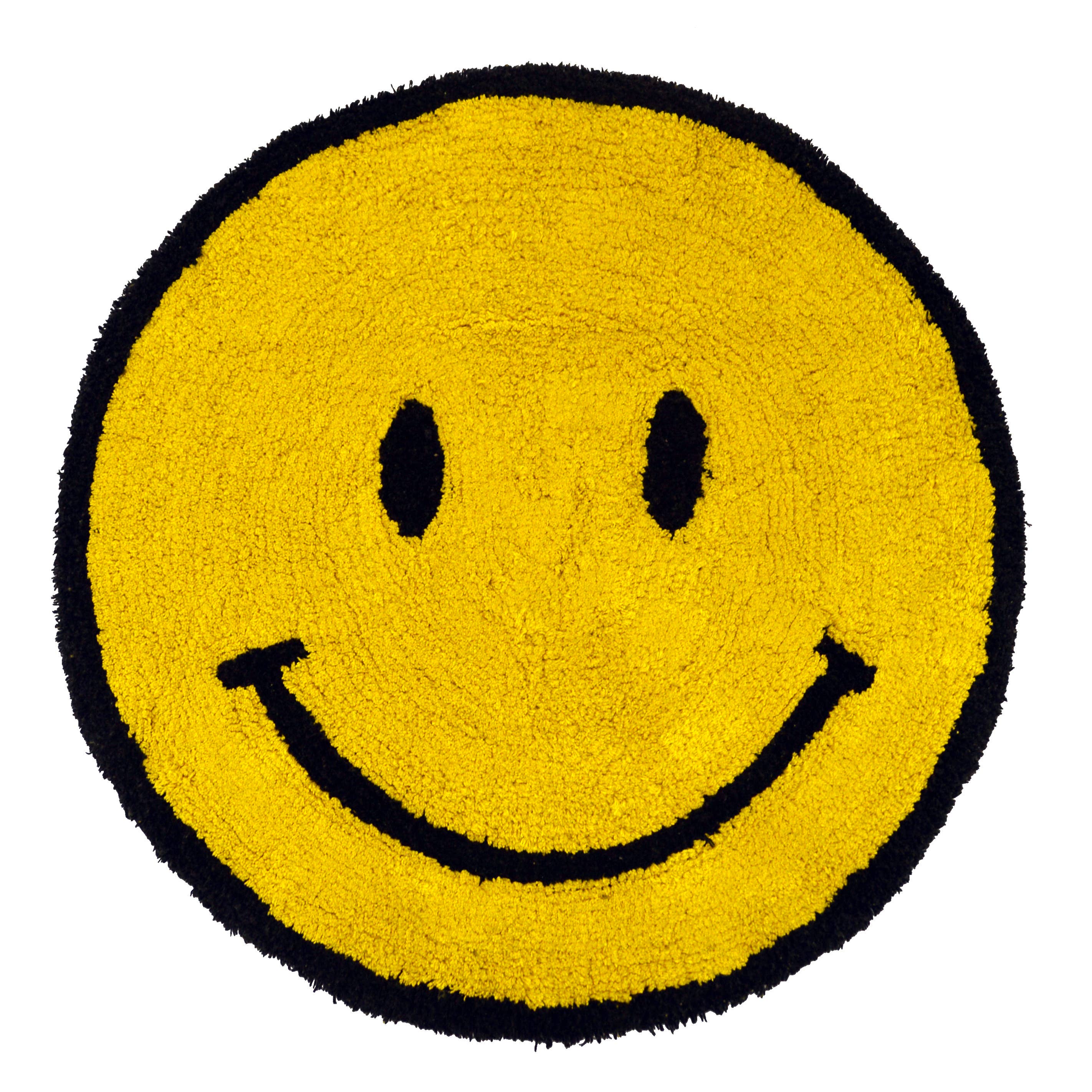 Allure Bath Fashions - Wholesale Bath Mat - Yellow Smiley Face Reversible Bath Mat - 100% Cotton1