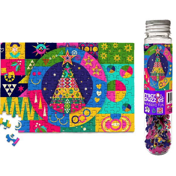 Nordiska julsemesterdekorationer Kransträdpussel för wholesale av Micro Puzzles