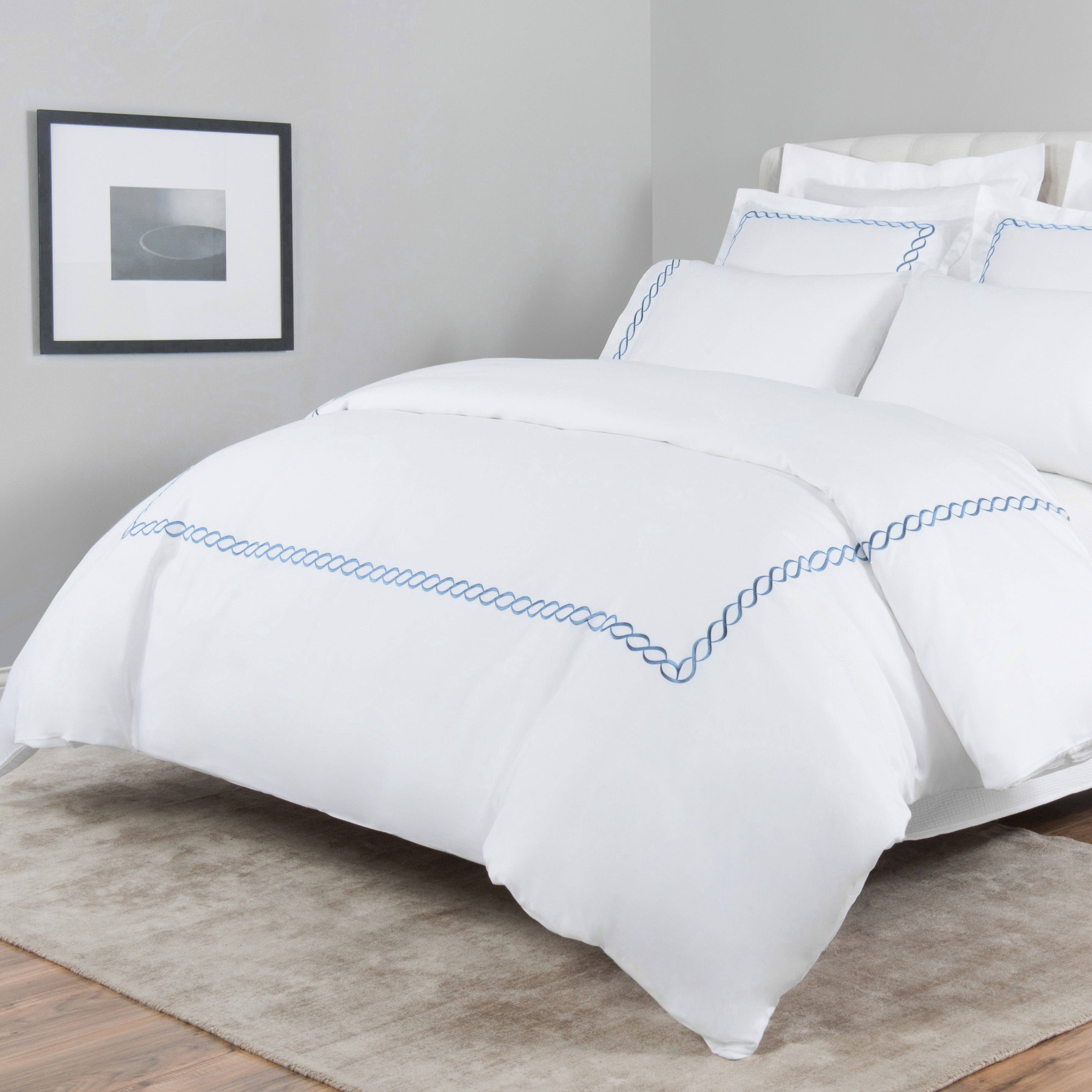 Mélange Home - Wholesale Duvet Cover - 600 Thread Count Rope Embroidered Duvet Cover Set10