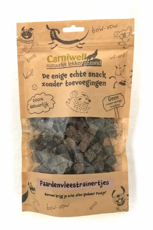 Carniwell; SW Pet Products - Wholesale Pet Treats - Dog - Carniwell Horsemeat Trainers 200g0