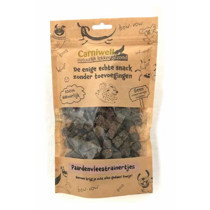Carniwell; SW Pet Products - Wholesale Pet Treats - Dog - Carniwell Horsemeat Trainers 200g