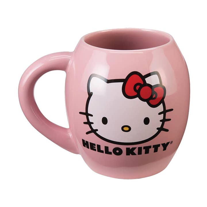 Bioworld Merchandising - Wholesale Coffee Mug - Hello Kitty 18 oz. Oval Ceramic Mug0