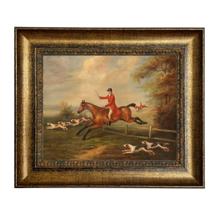 Madison Bay Co. - Historical Home Decor Reproductions - Wholesale Painting/Drawing - Fox Hunting Scene Vintage Painting Print on Canvas7
