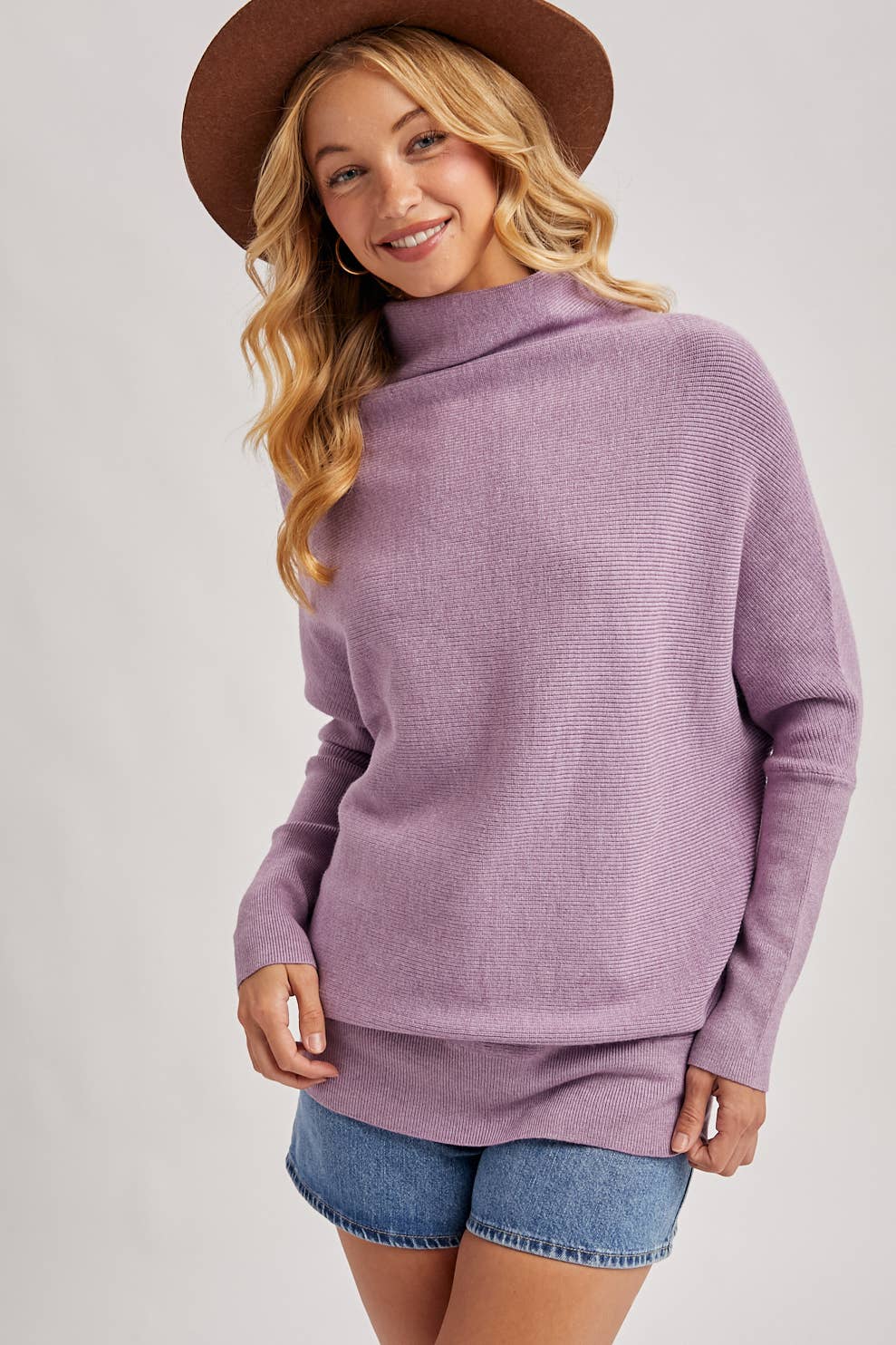 Bluivy - Wholesale Knit Sweater - Women's - SLOUCH NECK DOLMAN SLEEVED PULLOVER10