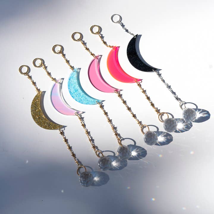 Hustle Home Décor - Wholesale Suncatcher - Acrylic Mini Moon Sun Catcher5