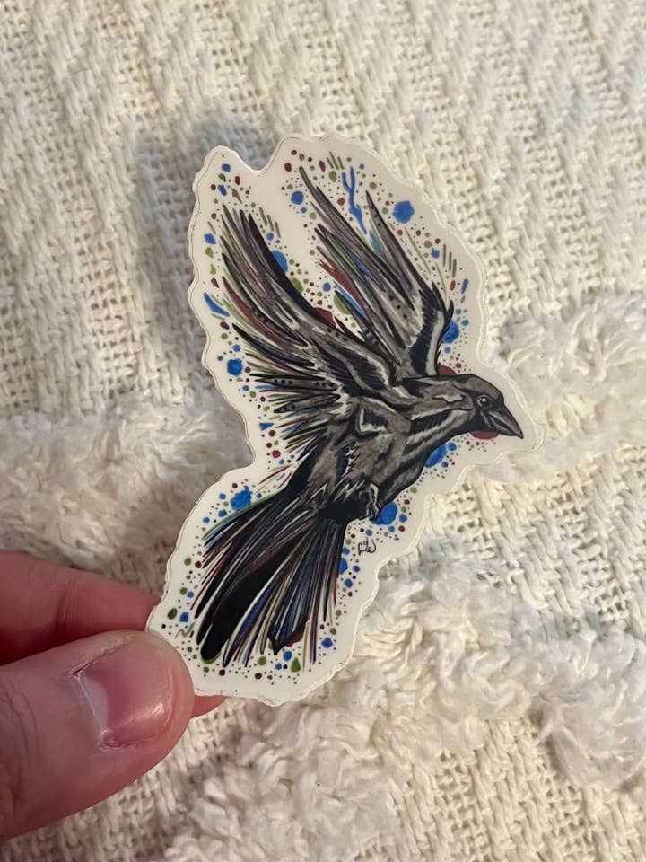 Crow Raven Sticker for wholesale by ON THE GO Studio